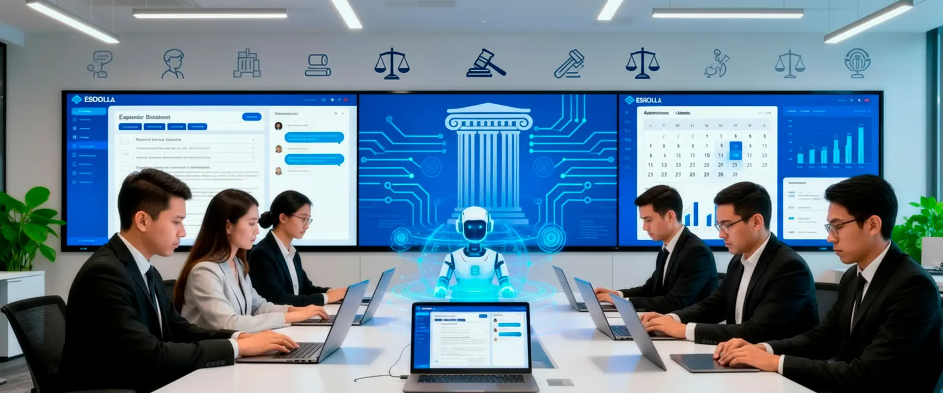 Equipo de Lexenlace desarrollando herramientas jurídicas tecnológicas para Ecuador